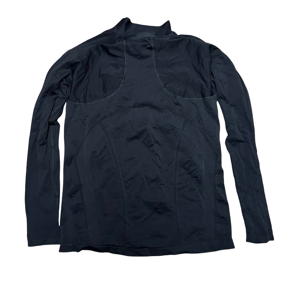 Athleta Momentum Seamless Half Zip Pullover Top Womens XL Black Running Hiking - Picture 5 of 5